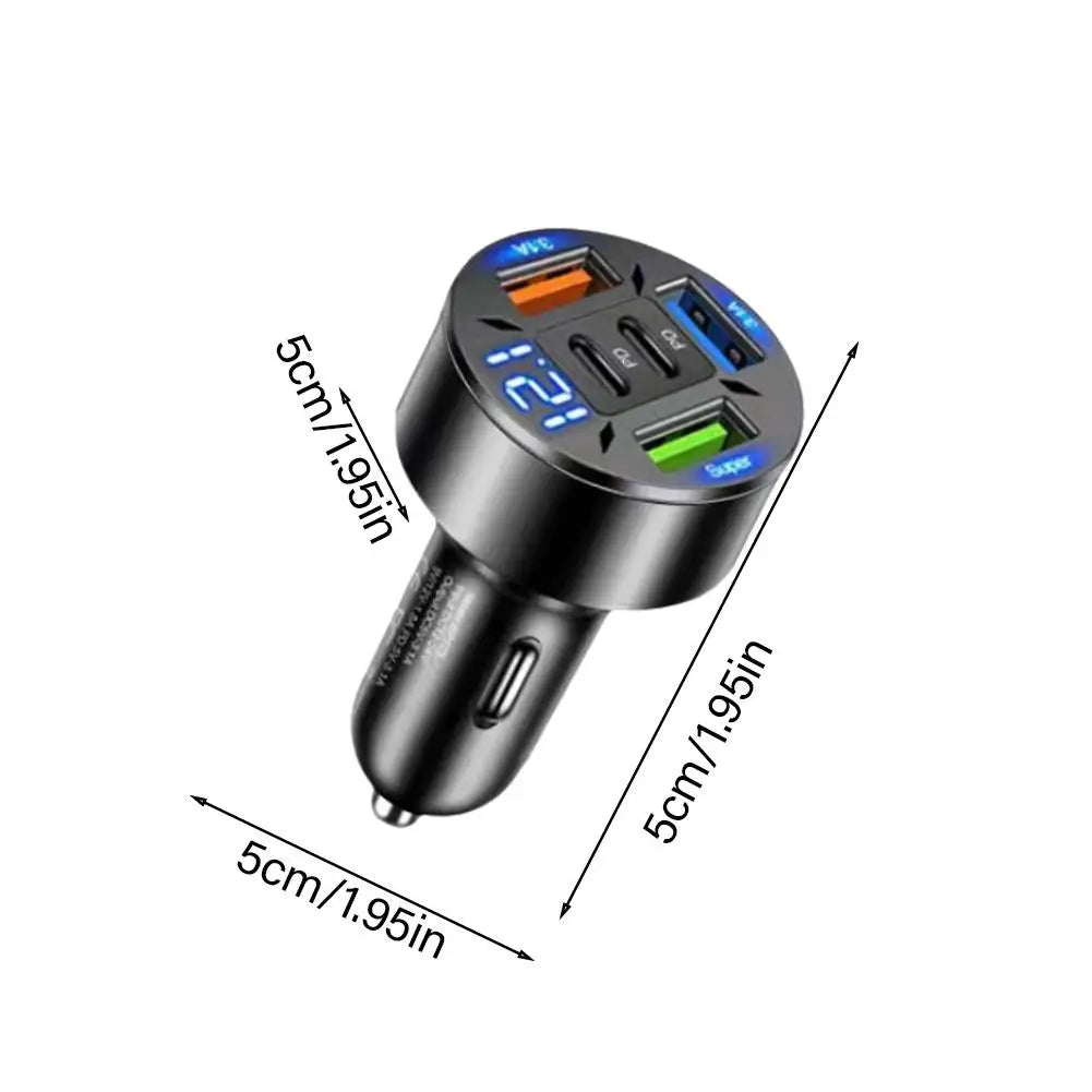 250W 5 Ports Car Charger Fast Charging